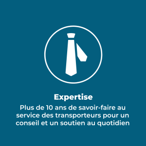 fond bleu et icone blanc avec texte en blanc pour decrire l"expertise lumesia insurance